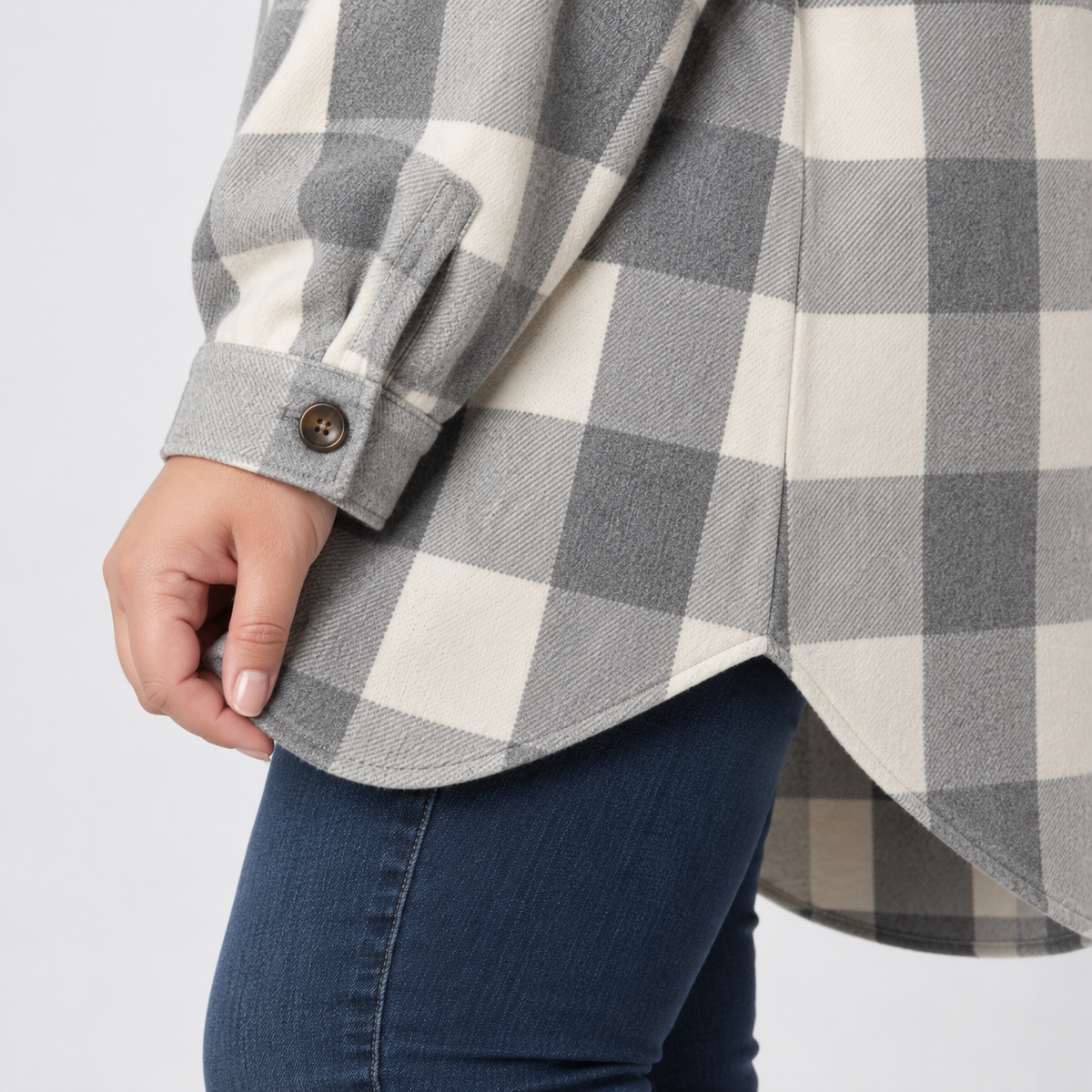 Chaqueta afranelada a cuadros Old Navy