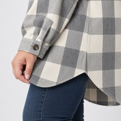 Chaqueta afranelada a cuadros Old Navy