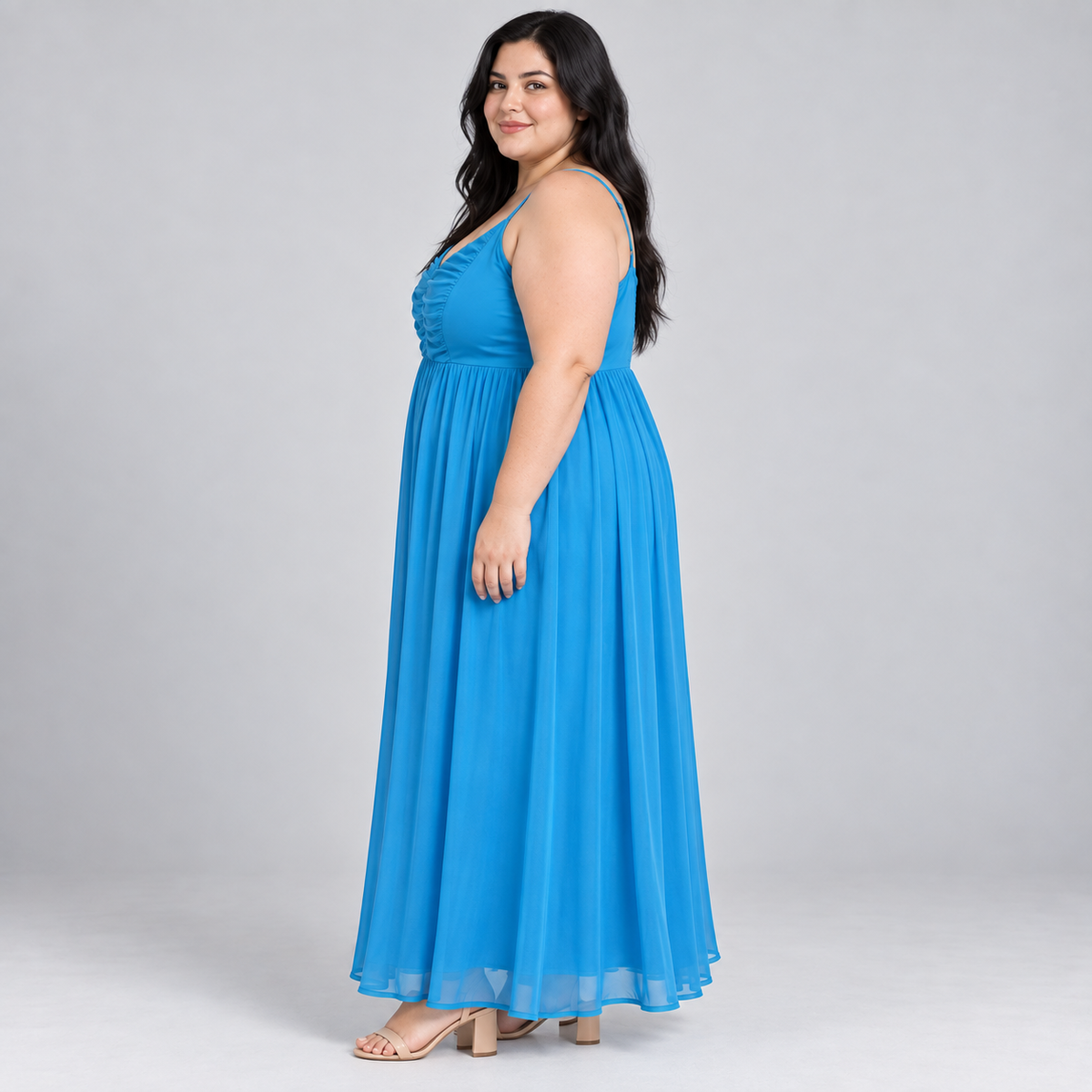vestido coral de presentacion torrid 2XL