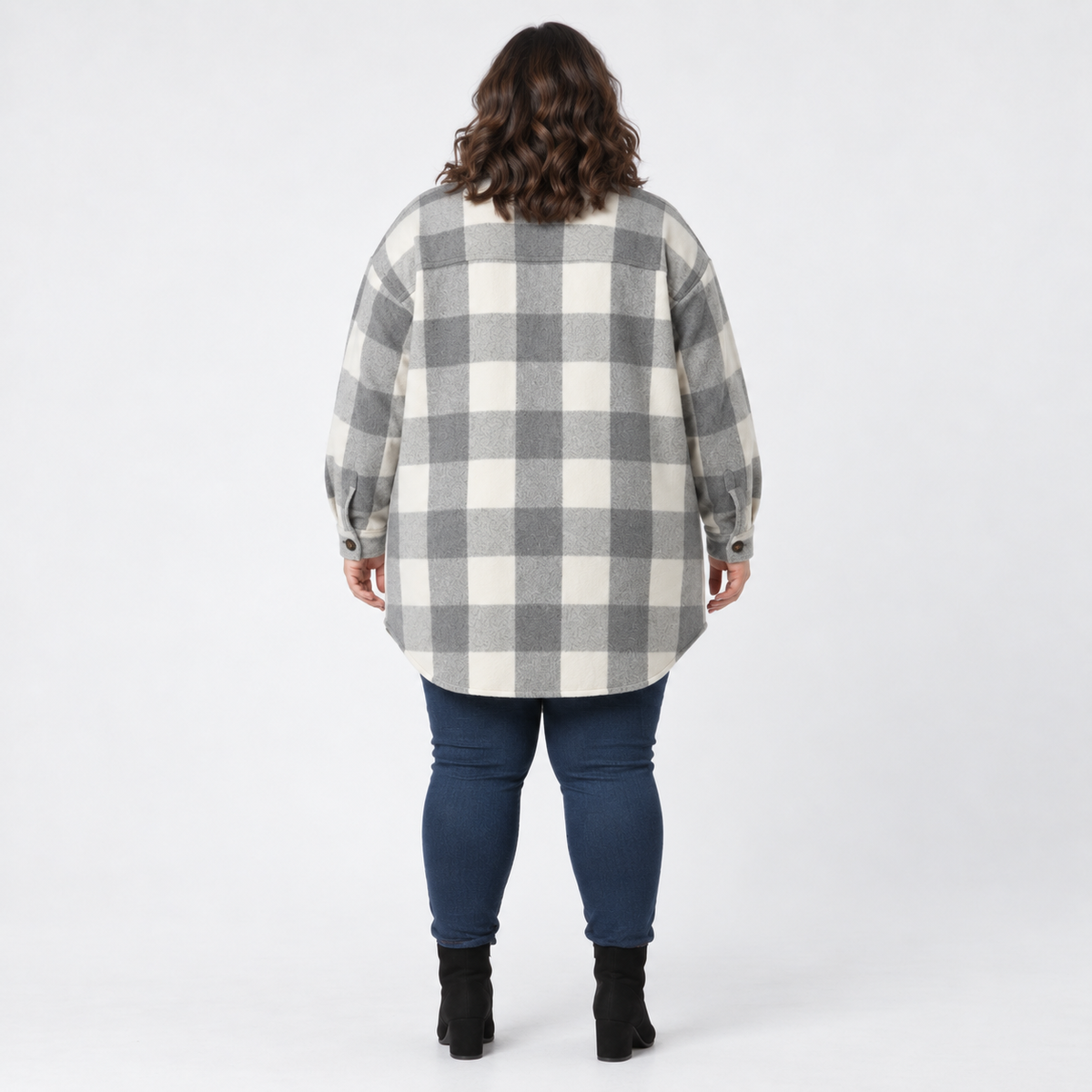 Chaqueta afranelada a cuadros Old Navy
