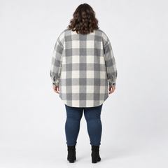 Chaqueta afranelada a cuadros Old Navy