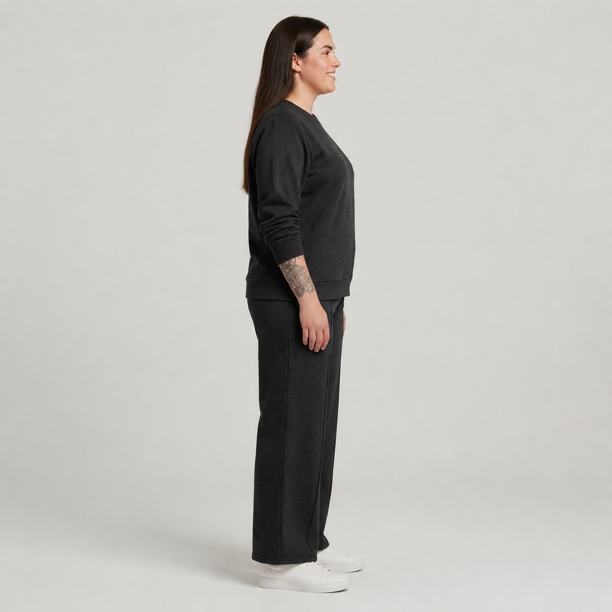 Conjunto polerón y palazzo mujer talla grande confección nacional