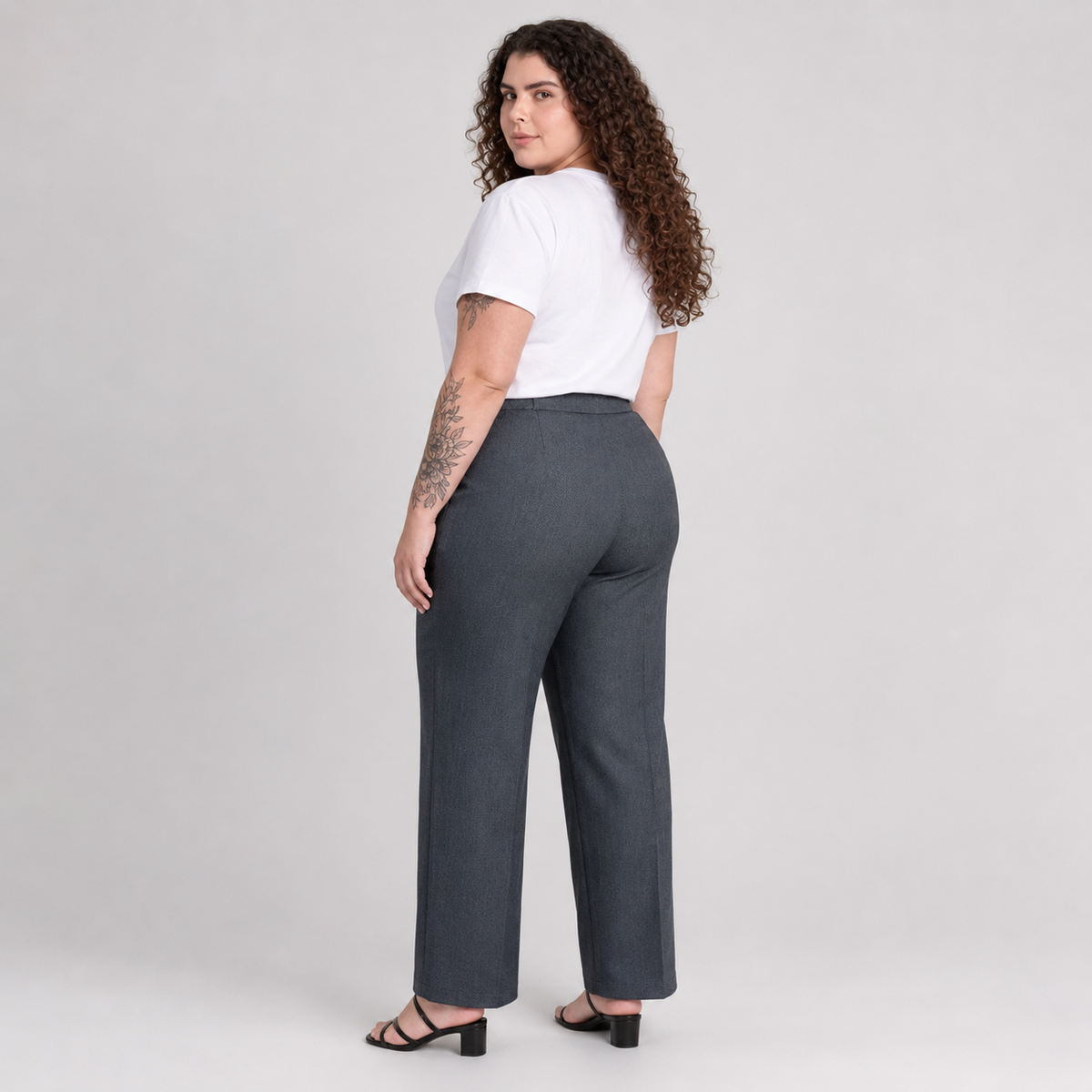 Pantalón mujer talla grande gris oscuro Mondetta XL
