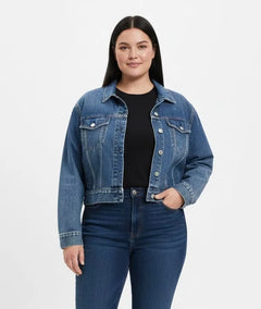 Chaqueta de mezclilla mujer talla grande GAP XL