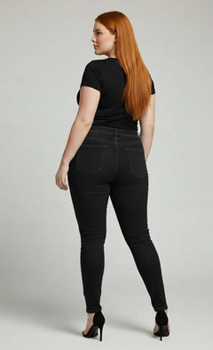 Jeans Superlipo mujer talla grande con faja interna