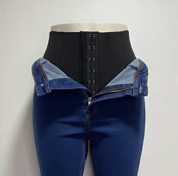 Jeans Superlipo mujer talla grande con faja interna