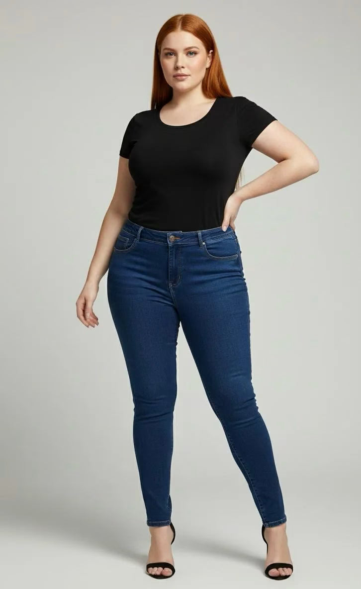 Jeans con faja by brasil mujer talla grande Superlipo