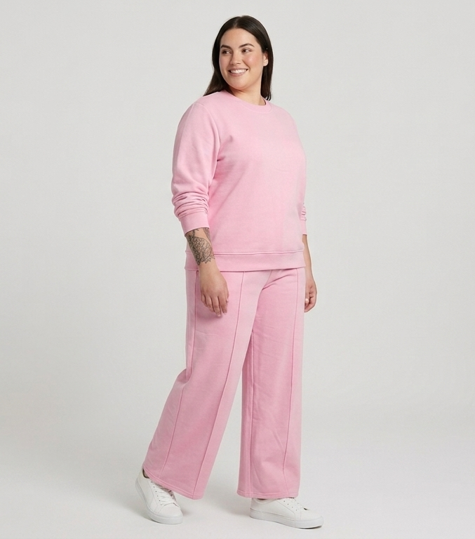 Conjunto Polerón y Palazzo mujer talla grande confección nacional