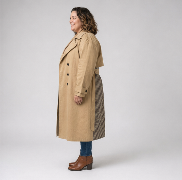 Trench mujer talla grande beige ASOS Design 4XL elegante