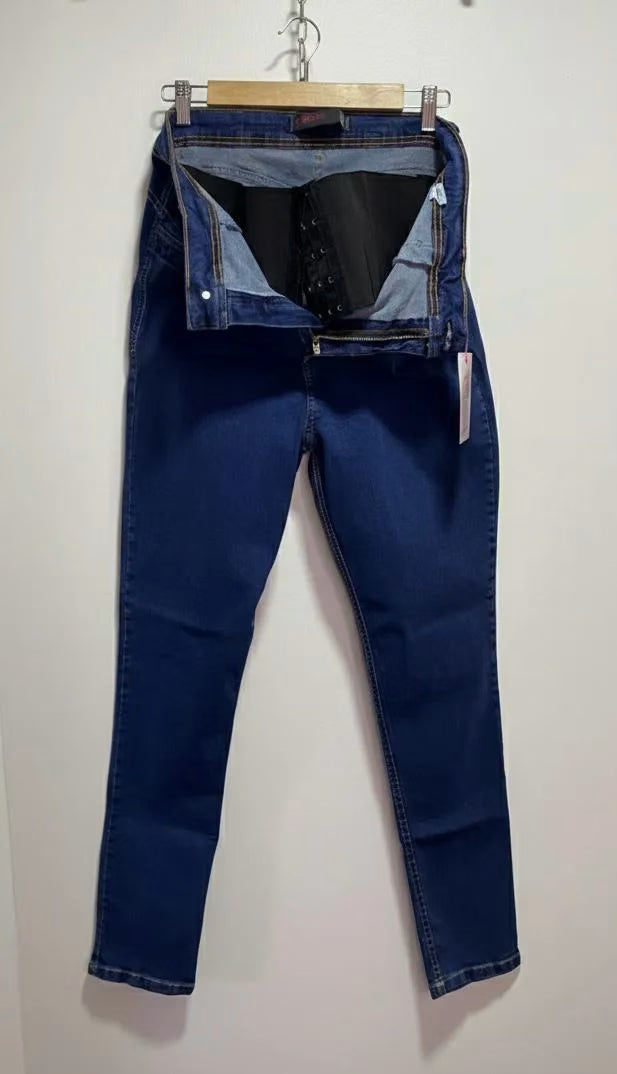 Jeans Superlipo mujer talla grande con faja interna