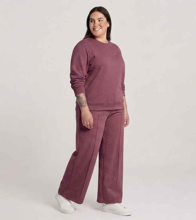 Conjunto Polerón y Palazzo mujer talla grande confección nacional