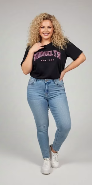 Polera mujer moda Brasil talla grande