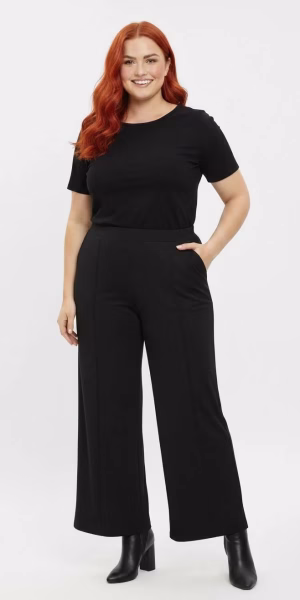 Pantalón Palazzo Liso Tela Sofía mujer talla grande Confección Nacional