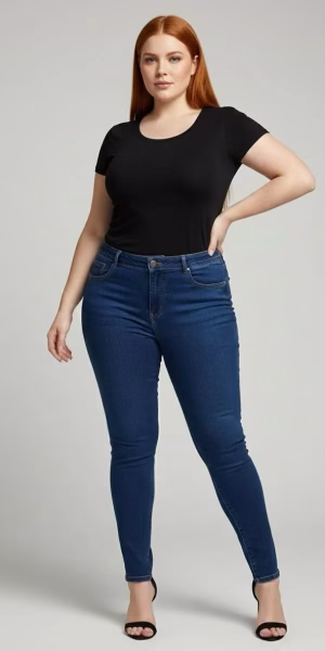 Jeans con faja by brasil mujer talla grande Superlipo