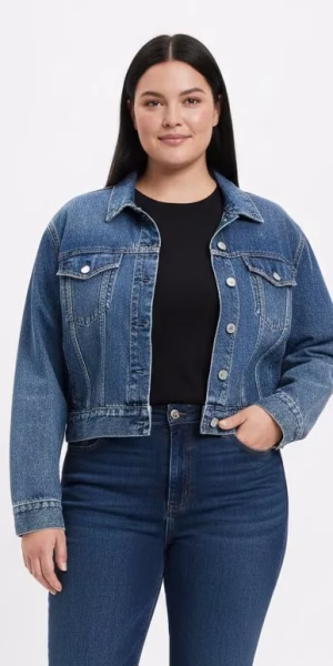 Chaqueta de mezclilla mujer talla grande GAP XL