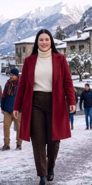 Pantalón mujer talla grande marrón Mondetta XL elasticado forrado